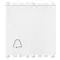 Vimar - 19008.2.C.B - Poussoir 1P NO10A symb.sonnerie 2M blanc