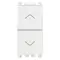 Vimar - 19062.B - Two interlocked NO+NO 10A pushes white