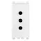 Vimar - 19201.B - 2P+E 10A P11 outlet white