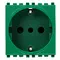 Vimar - 19209.V - 2P+E 16A P30 outlet green