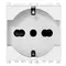 Vimar - 19210.AB.B - 2P+E 16A universal outlet antibact.white