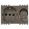 Vimar - 19276.M - 2P+E 16A P30 outlet+C16 CB Metal