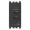 Vimar - 19292.CC - C+C-USB supply unit 15W 3A 5V 1M grey