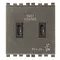 Vimar - 19295.CC.M - C+C-USB supply unit 15W 3A 5V 2M Metal