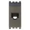 Vimar - 19339.15.M - RJ45 Cat6A Netsafe UTP outlet Metal