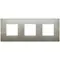 Vimar - 19644.08 - Plate 6M(2+2+2x71) metal brushed inox