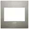 Vimar - 19648.08 - Classic plate 3M BS metal brushed inox