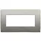 Vimar - 19649.08 - Placa Classic 5M BS metal inox cepillado