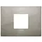 Vimar - 19652.08 - Placa Classic 2Mcentr.met.inox cepillado