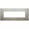 Vimar - 19657.08 - Classic plate 7M metal brushed inox