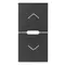 Vimar - 19755.2 - 2 half buttons 1M arrows symbol grey