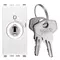 Vimar - 20086.B - 2P NO 16A push button +key white