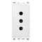 Vimar - 20201.B - 2P+E 10A P11 outlet white