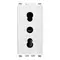 Vimar - 20203.B - 2P+E 16A P17/11 outlet white