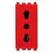 Vimar - 20203.R - 2P+E 16A P17/11 outlet red