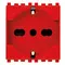 Vimar - 20210.R - Toma 2P+T 16A universal rojo