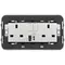 Vimar - 20224.AC.N - 2 2P+E13ABS socket+switch+A/C-USB Next