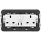 Vimar - 20224.CC.B - 2 2P+E13ABS socket+switch+C/C-USB white