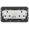 Vimar - 20224.CC.N - 2 2P+E13ABS socket+switch+C/C-USB Next