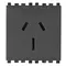 Vimar - 20262 - 2P+E 15A Australian SICURY outlet grey