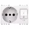 Vimar - 20276.B - 2P+E 16A P30 outlet+C16 CB white