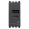 Vimar - 20292.AC - A+C-USB supply unit 12W2,4A5V 1M grey