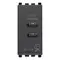 Vimar - 20292.CC - Alimentador USB C+C 15W 3A 5V 1M gris