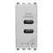 Vimar - 20292.CC.N - C+C-USB supply unit 15W 3A 5V 1M Next