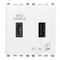 Vimar - 20295.AC.B - Alimentation USB A+C 15W 3A 5V 2M blanc