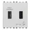 Vimar - 20295.AC.N - Alimentador USB A+C 15W 3A 5V 2M Next