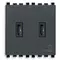 Vimar - 20295.CC - C+C-USB supply unit 15W 3A 5V 2M grey