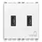 Vimar - 20295.CC.B - C+C-USB supply unit 15W 3A 5V 2M white