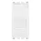 Vimar - 20322.B - RJ11 phone jack 6/4 +cover white