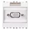 Vimar - 20348.B - Connecteur femelle VGA 15P blanc