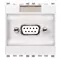 Vimar - 20365.B - Connecteur femelle 9P SUB D blanc