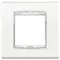 Vimar - 20642.C72 - Classic plate 2M Glass white ice