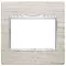 Vimar - 20648.C32 - Plaque Classic 3MBS Wood rouvre blanc