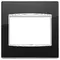 Vimar - 20648.C71 - Abd.rahm.Classic 3MBS Glass schwarz ice