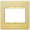 Vimar - 20648.G21 - Placa Classic 3MBS Galvan.oro satinado