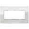 Vimar - 20649.C10 - Placa Classic 5MBS Bright plata metal