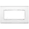 Vimar - 20649.C81 - Placa Classic 5MBS Glass plata mirror