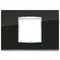 Vimar - 20652.C71 - Plaque Classic 2McentrBS Glass noir ice