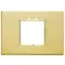 Vimar - 20652.G21 - Classic plate 2centrMBS Galvan.satin gol