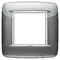 Vimar - 20672.C09 - Round plate 2M Bright Atlantic grey