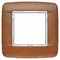 Vimar - 20672.C35 - Placa Round 2M Wood nogal italiano