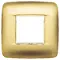 Vimar - 20677.G21 - Round plate 2MBS Galvan.satin gold