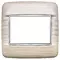 Vimar - 20678.C32 - Placa Round 3MBS Wood roble blanco