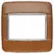 Vimar - 20678.C35 - Placa Round 3MBS Wood nogal italiano