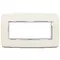 Vimar - 20679.C02 - Placa Round 5MBS Bright blanco antiguo