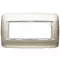 Vimar - 20679.C22 - Round plate 5MBS Galvan.satin nickel